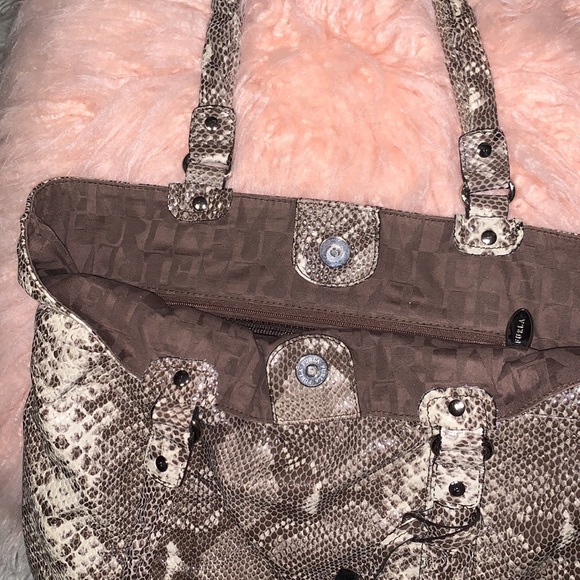 FURLA Snakeskin Tote Made in Italy - Picture 5 of 11